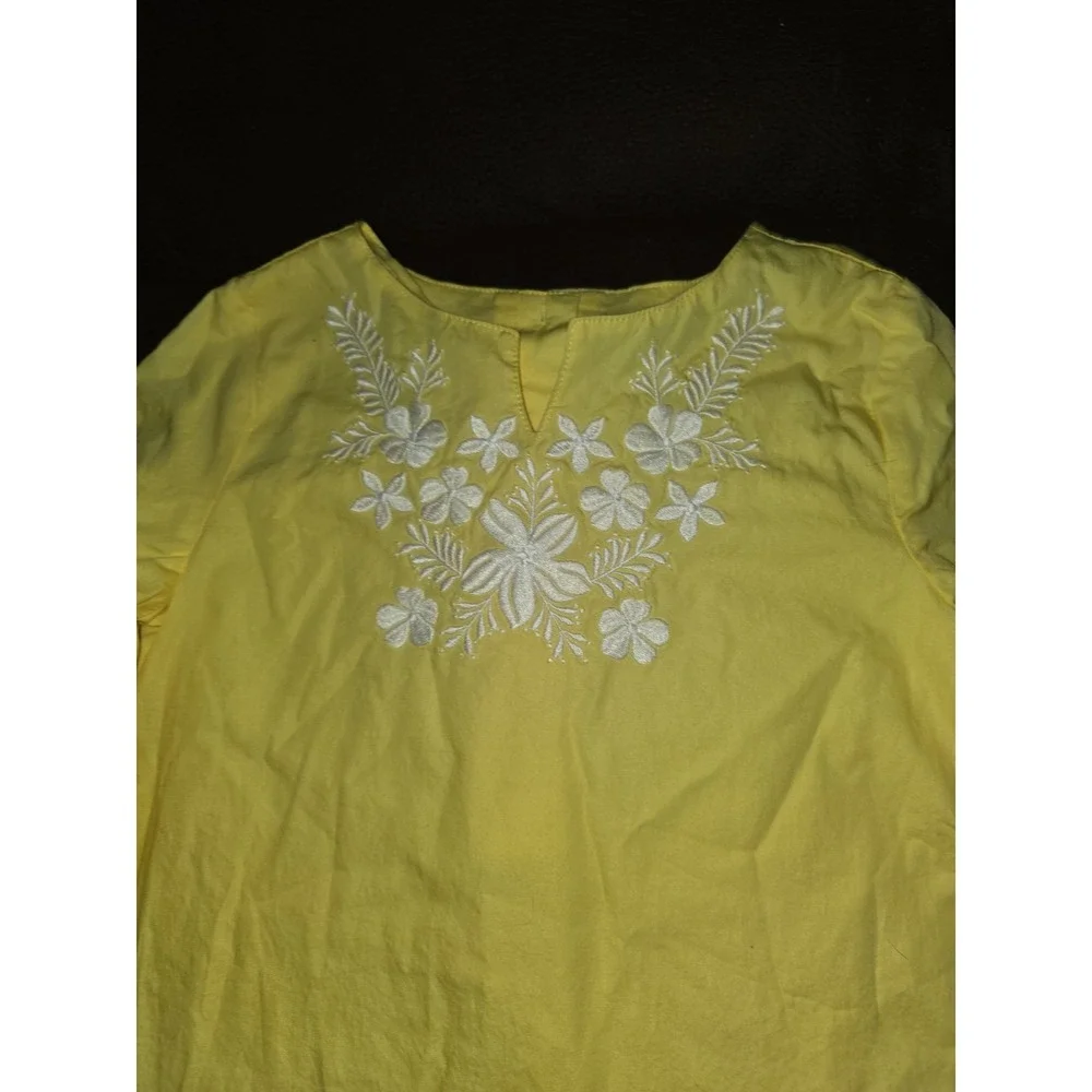 Janie and jack yellow‎ floral Easter dress size 7
